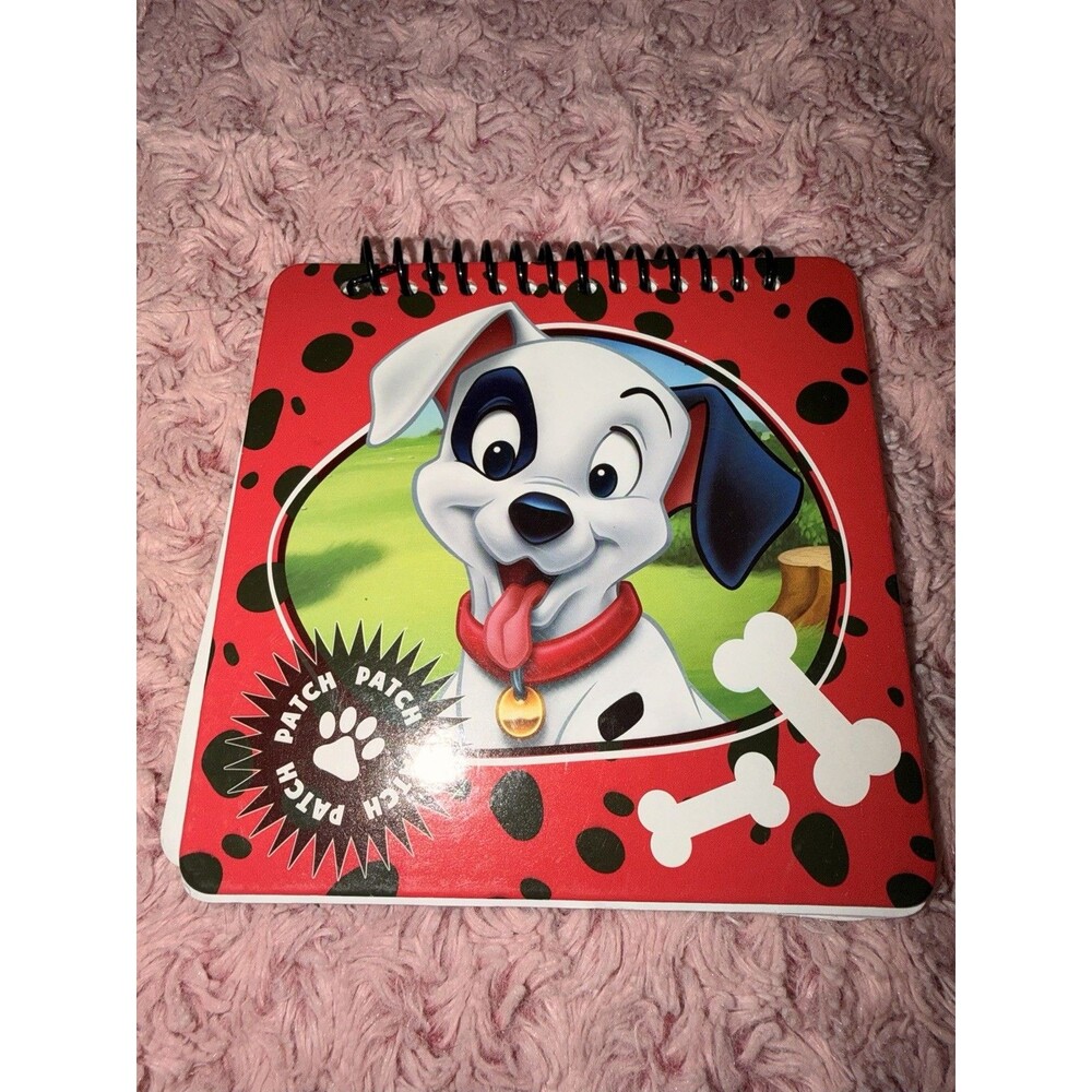 Disney 101 Dalmatians Patch Red Hard Bound Notebook Patches New